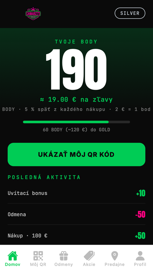 CannaBizz'D aplik&aacute;cia